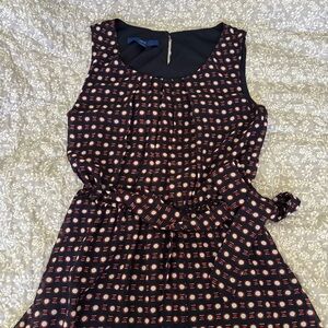 Gorgeous Apt. 9 Navy Polka Dot Striped Sleeveless Maxi Dress Size S